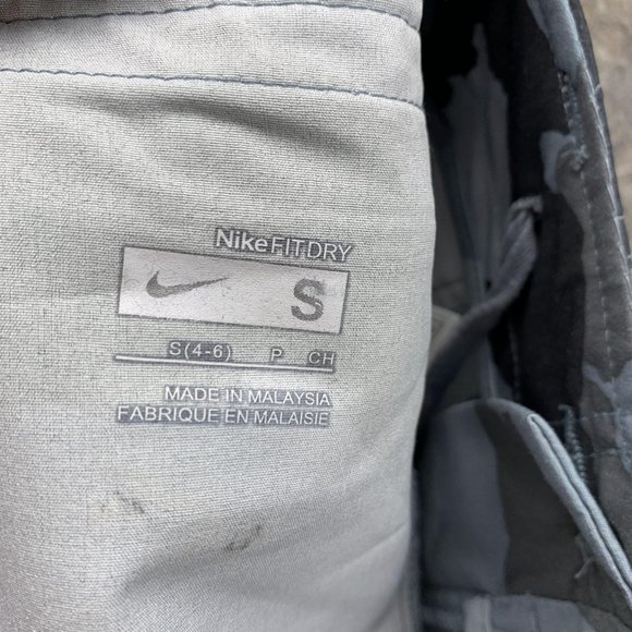 Nike Pants Women Small Ladies Camo Gray Black Pockets Cargo Outdoors Dri Fit VTG - Picture 11 of 12